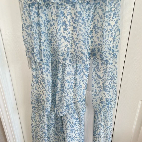 Birdy Grey Lola Blue Dreamy Chiffon Bridesmaid/ Wedding Guest Dress - Picture 4 of 6